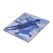 Couple Ice Skaten Tile, Dutch Look, Personalize Fliese (Seite)