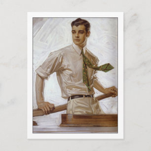 Couple in Boat von Joseph Leyendecker Postkarte