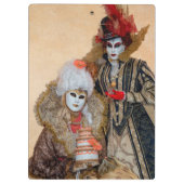 Couple in Carnival Costume, Venedig Klemmbrett (Rückseite)