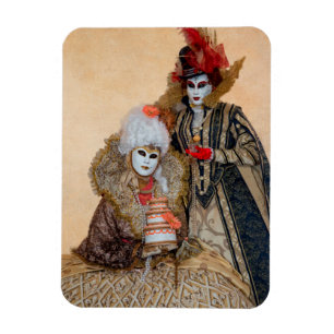 Couple in Carnival Costume, Venedig Magnet
