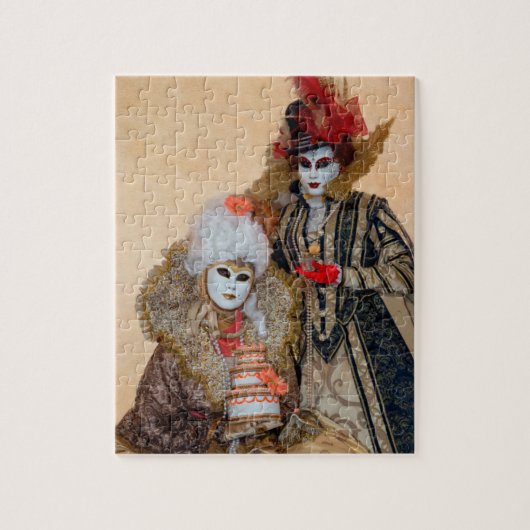 Couple in Carnival Costume, Venedig Puzzle (Vertikal)