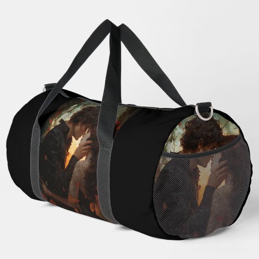 Couple in Liebe Märchen Großes Duffel Tasche (Rechte Ecke)