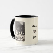 Couple In love Ink Painting Customizable Mug Tasse (Vorderseite Links)