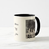 Couple In love Ink Painting Customizable Mug Tasse (VorderseiteRechts)