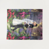 Couple in The Park-56476 Wandteppich (Vorderseite (Horizontal))