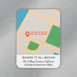 Couple Jubiläum Keepake, wo es alles begann Karte Magnet