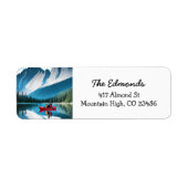 Couple Kayaking in den Bergen (Vorne)