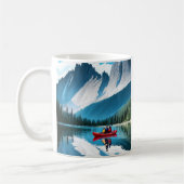 Couple Kayaking Themed Kaffeetasse (Links)