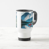 Couple Kayaking Themed Reisebecher (VorderseiteRechts)