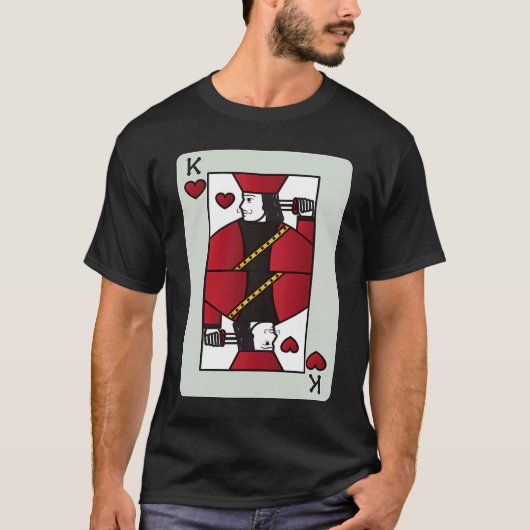 Couple King of Heart Card Valentines  Pair T-Shirt (Vorderseite)