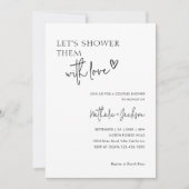 Couple lassen wir sie mit Liebe Bridal duschen Einladung (Vorderseite)