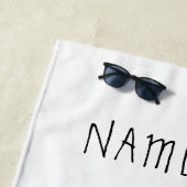 Couple Liebe Beach Handtuchgeschenk mit eigenem Na Strandtuch (Beispiel)