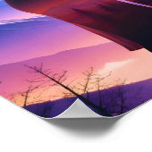 Couple Liebe Romantische Sunset Silhouette Beautif Poster (Ecke)