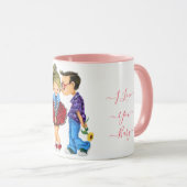 Couple Liebe Valentine's Day Tasse Geschenk - I Li (VorderseiteRechts)