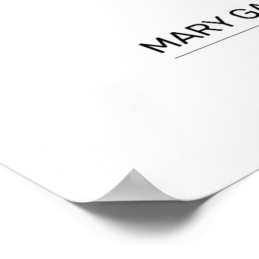 Couple Line Art Personalisiert Poster (Ecke)