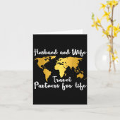 Couple Matching Husband And Wife Travel Partners F Karte (Gelbe Blume)