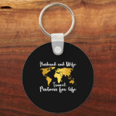 Couple Matching Husband And Wife Travel Partners F Schlüsselanhänger (Vorderseite)