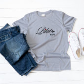 Couple Matching Pilot & Airplane Simple Custom T-Shirt