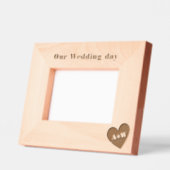 Couple Monogram Custom Wood Picture Frames Geätzte Rahmen (Links)