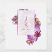 Couple Monogram Food and Beverage Label Set Weinetikett (Einzelnes Label)