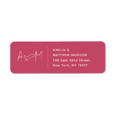 Couple Monogram Heart Return Address (Vorne)