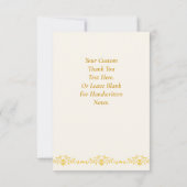 Couple Monogram Hochzeitdatum dekorative Grenze Dankeskarte (Rückseite)