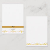 Couple Monogram Hochzeitdatum dekorative Grenze Mitteilungskarte (Vorne/Hinten)