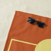 Couple Monogram Terracotta Gold Strandtuch (Beispiel)