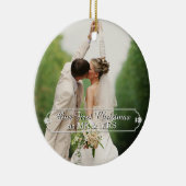 Couple Mr & Mrs. First Christmas Holiday Ornament (Rechts)