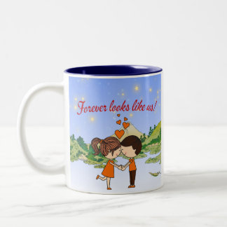 Couple mug zweifarbige tasse