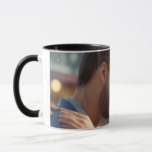 Couple Mugs Set - Ideal für Hochzeiten, Anniversar Tasse (Links)