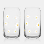 Couple Name Personalized Cute Daisies Floral Dosenglas (Rechts)