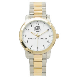 Couple Name Sentimental Wedding Keepsake Armbanduhr