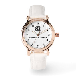 Couple Name Sentimental Wedding Keepsake Armbanduhr