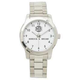 Couple Name Sentimental Wedding Keepsake Armbanduhr