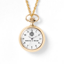 Couple Name Sentimental Wedding Keepsake Armbanduhr