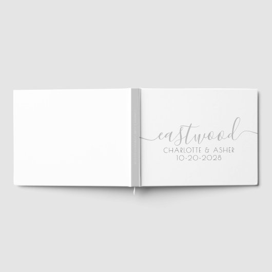 Couple Name Wedding Monogram Gästebuch (Voll)