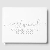 Couple Name Wedding Monogram Gästebuch (Vorderseite)