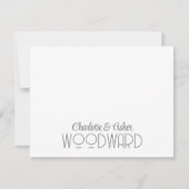 Couple Name Wedding Monogram Note Card Mitteilungskarte (Vorderseite)