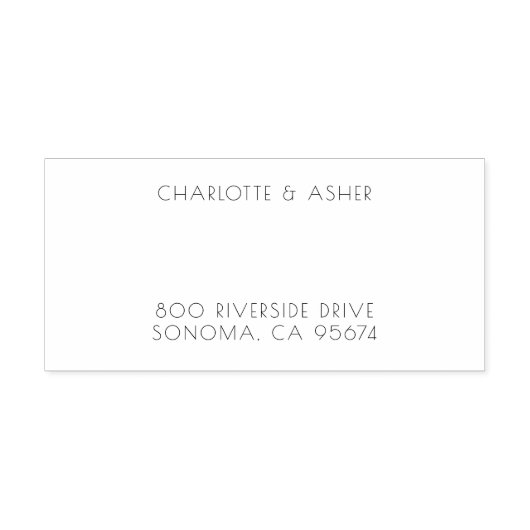 Couple Name Wedding Monogram Permastempel (Design)