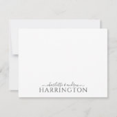 Couple Name Wedding Monogram Script Mitteilungskarte (Vorderseite)