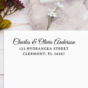 Couple Names Classy Rücksendeadresse Permastempel