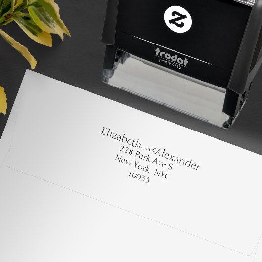 Couple Names | Rücksendeadresse Hochzeitskautschuk Permastempel