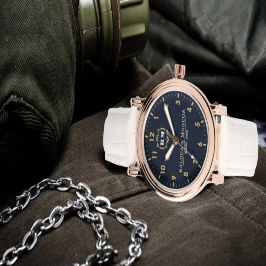 Couple names vintage elegant monogram armbanduhr