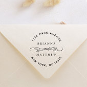 Couple Names Wedding Rücksendeadresse Gummistempel