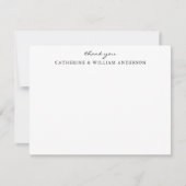 Couple Newlyn einfaches Skript Vielen Dank Station Mitteilungskarte (Vorderseite)