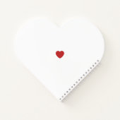 Couple Niedlich Red Heart Modern Happy Valentines  Notizblock (Rückseite)