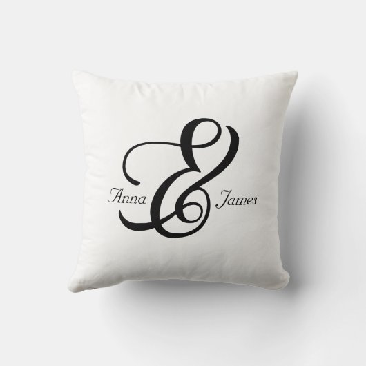 Couple Octavia Ampersand Throw Kissen (Rückseite)