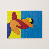 Couple On Beach Abstrakt Puzzle (Horizontal)