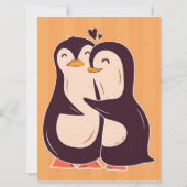 Couple Penguin | Pinguin Lover Niedliche Ehefrau V (Vorderseite)